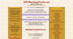 Desktop Screenshot of mp3backingtracks.net